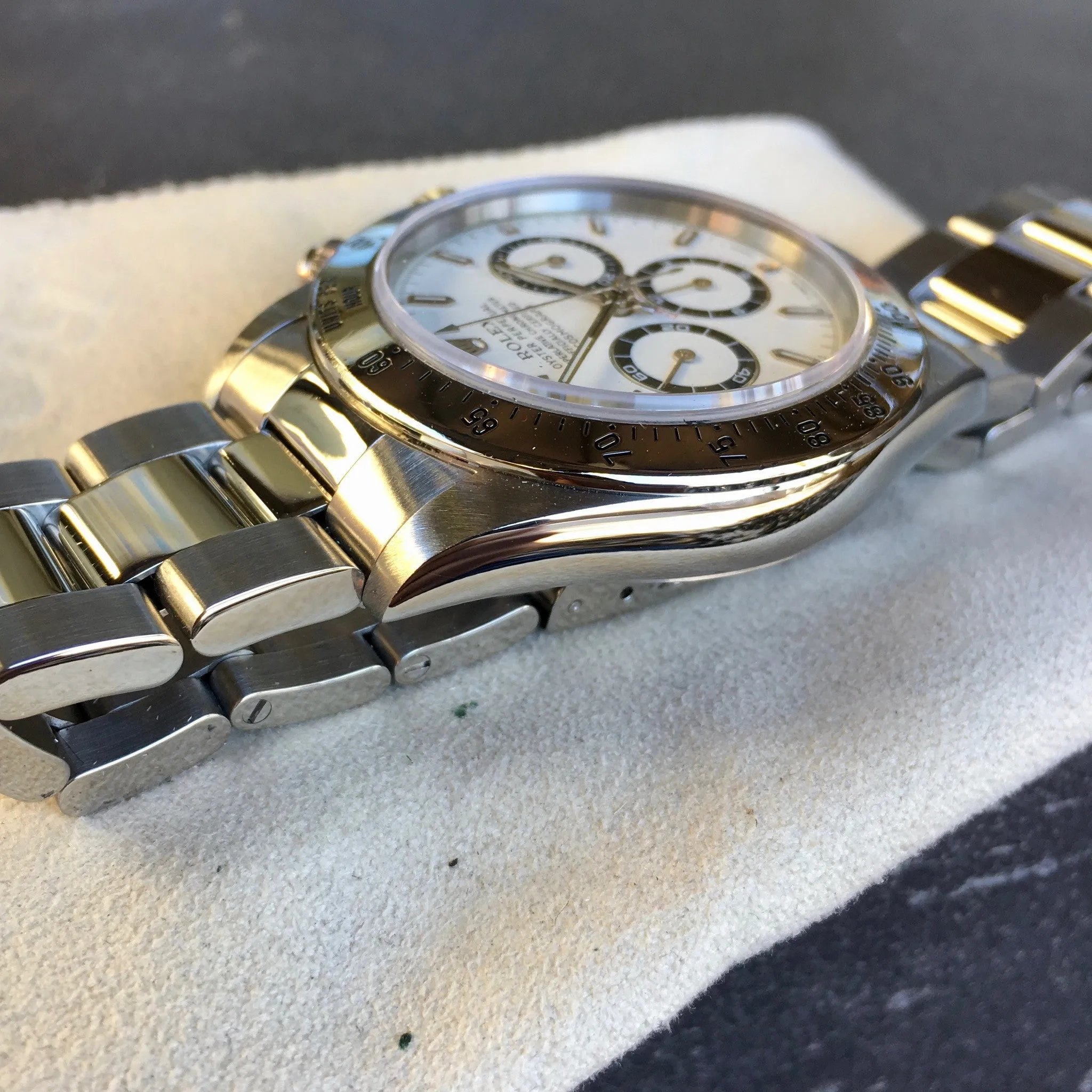 1997 Rolex Daytona 16520 Zenith White Chronograph "U" Serial Steel Wristwatch