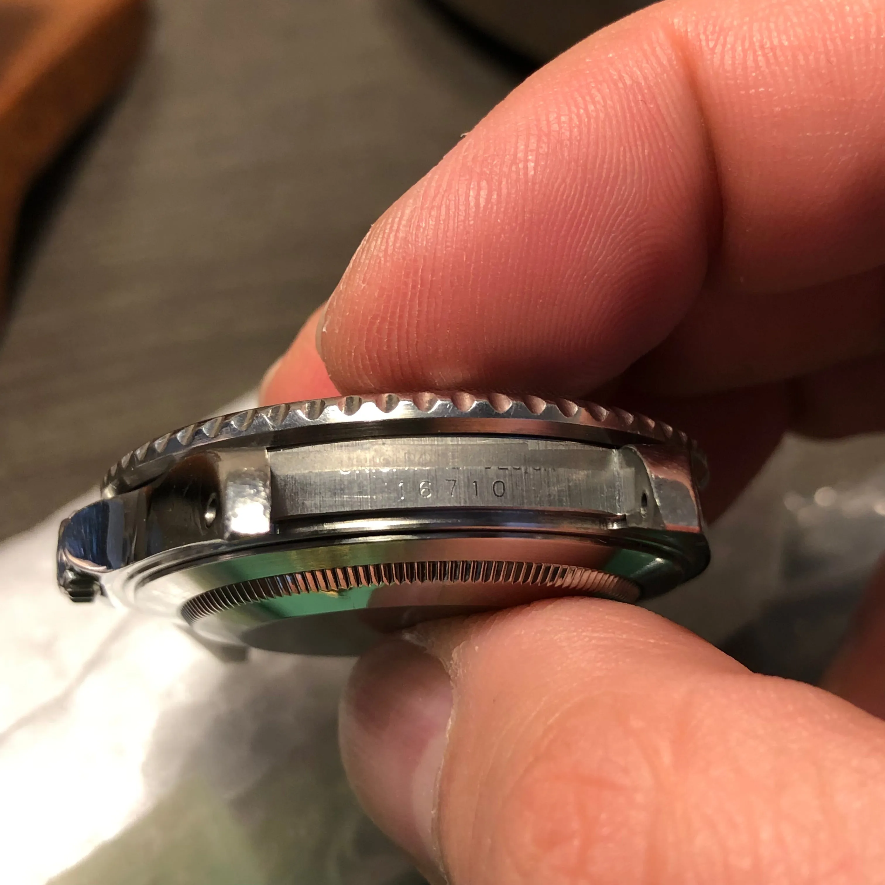 2002 Rolex GMT Master II 16710 Coke Stainless Steel SEL Wristwatch