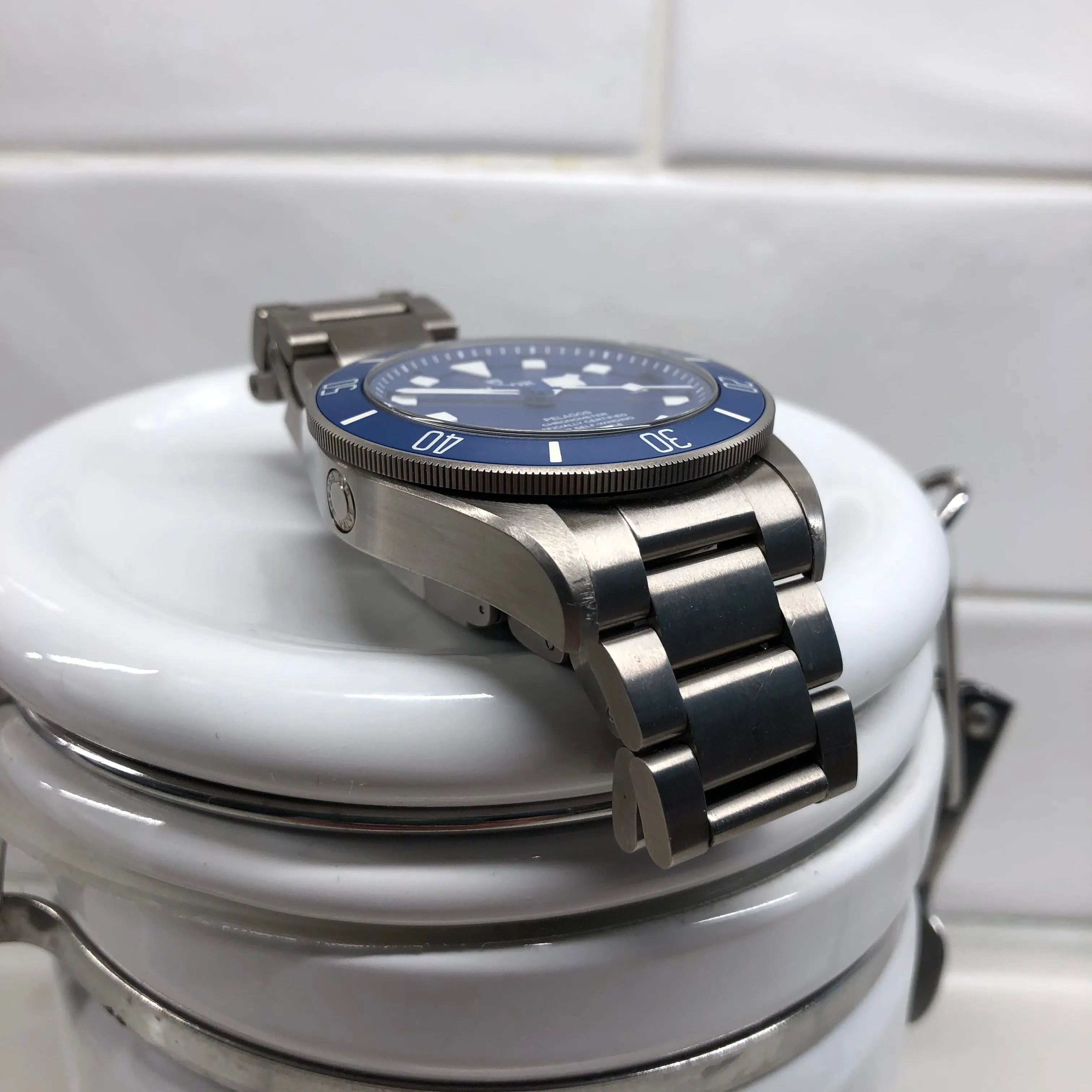 2020 Tudor Pelagos 25600TB Titanium Automatic 42mm Blue Wristwatch Box Papers