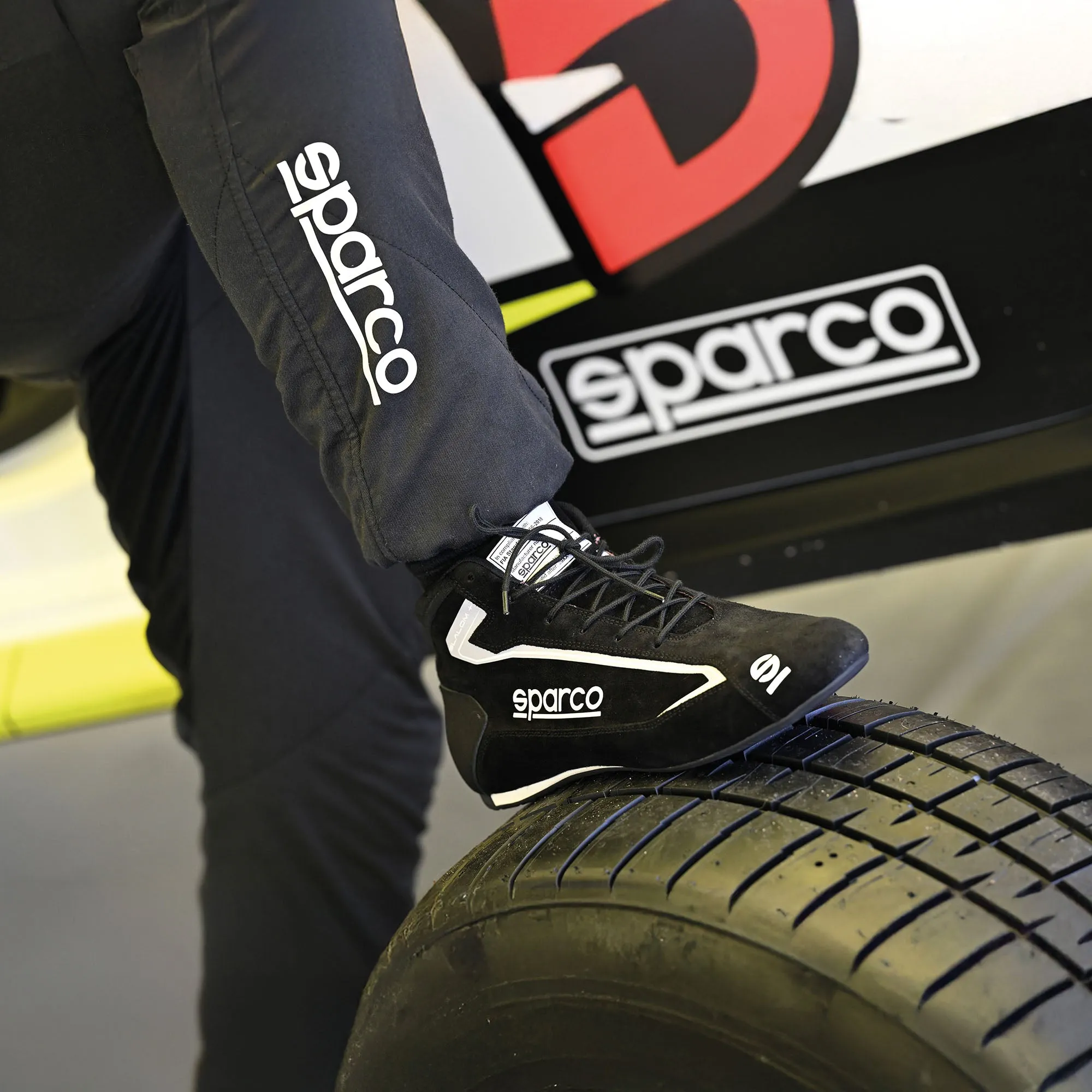 2025 Sparco SLALOM  Racing Driver Boots Restyled Design FIA Approved Fireproof