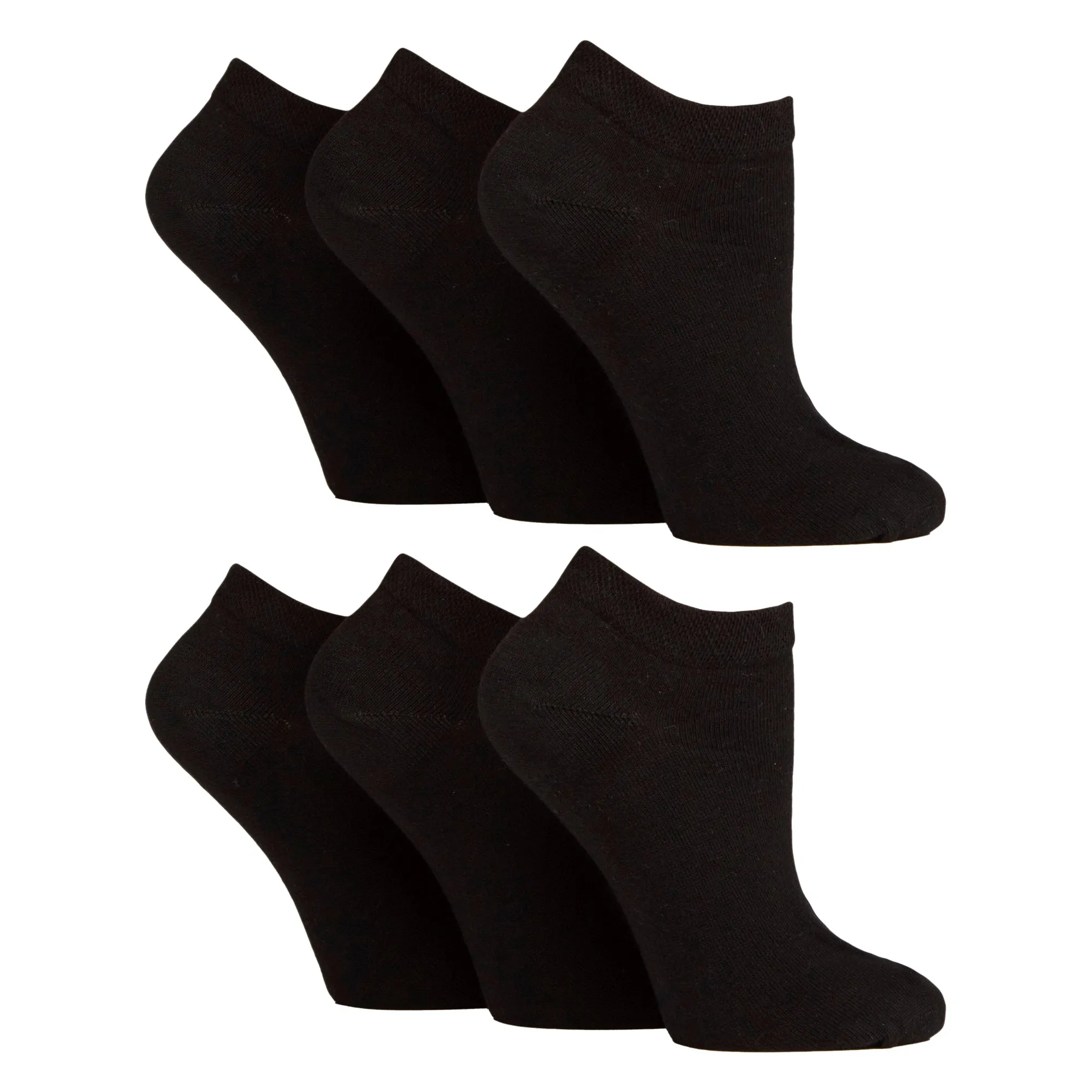 6 Pack Womens Diabetic Trainer Socks | Extra Wide Socks for Swollen Feet