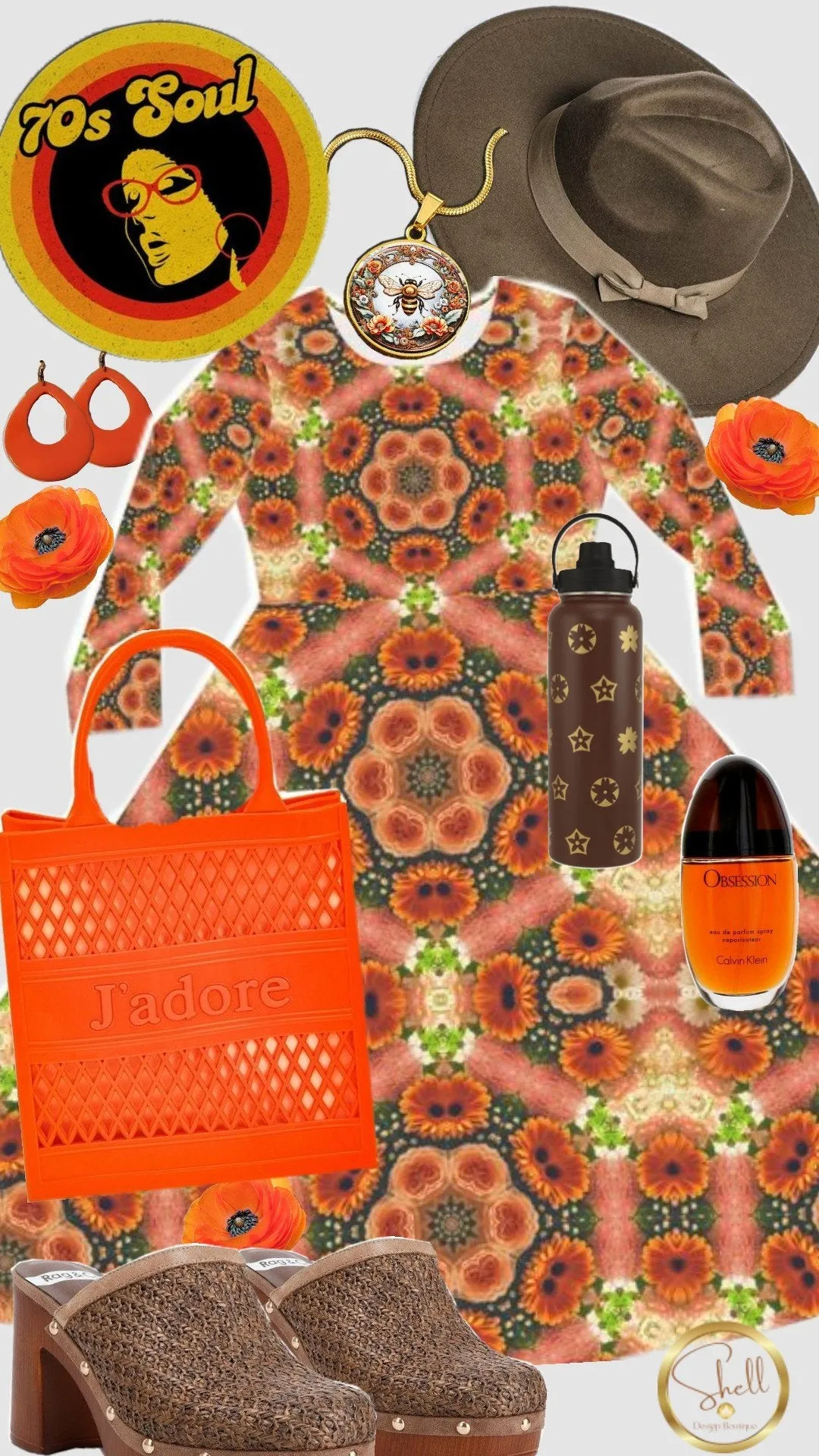 70's Soul Orange Dress Mix & Match Bundle