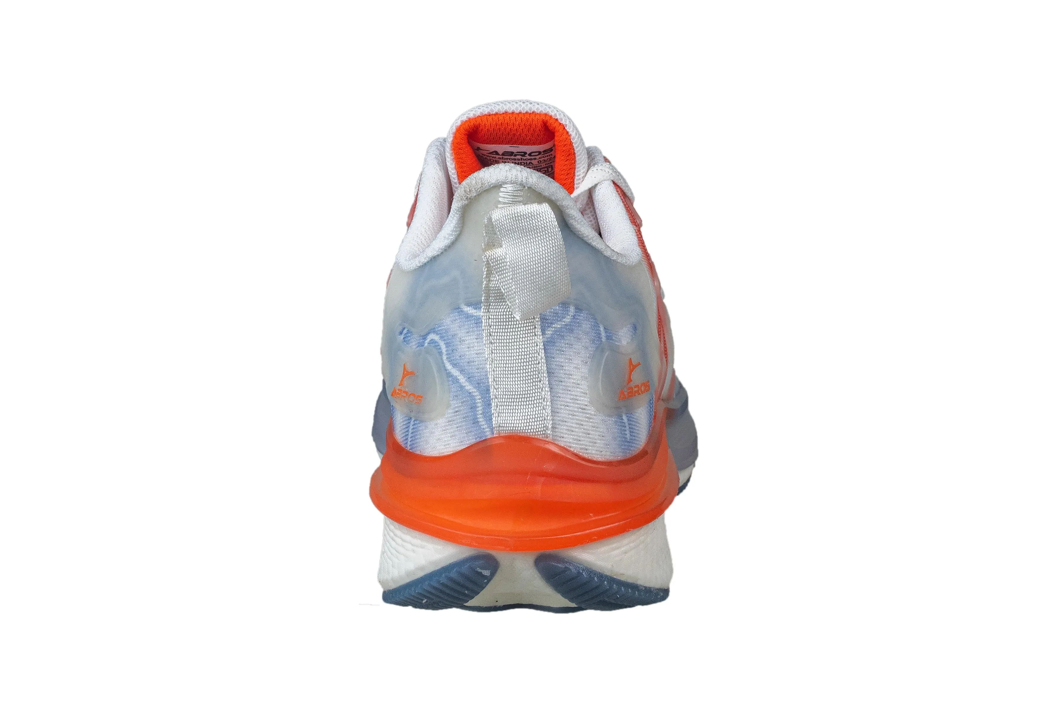 Abros Gents White / Orange Sports Shoe