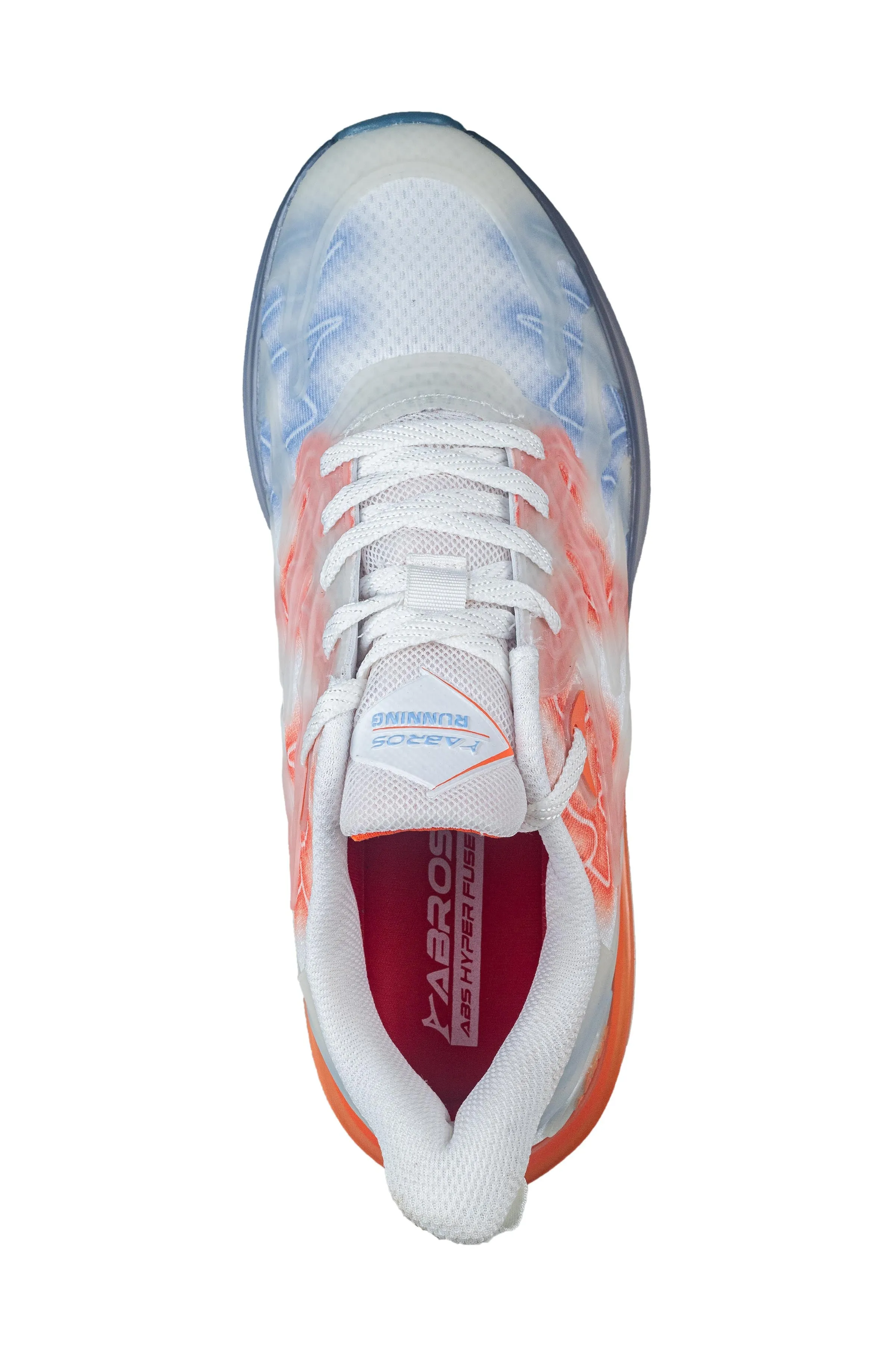 Abros Gents White / Orange Sports Shoe