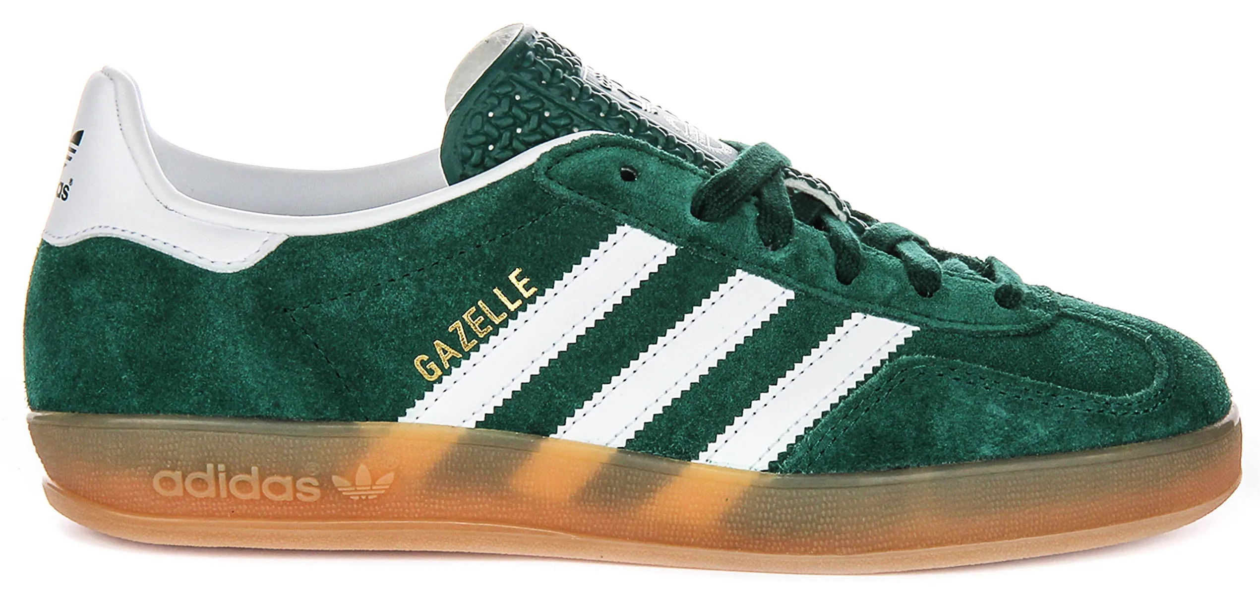 Adidas Gazelle Indoor In Green Gum Sole