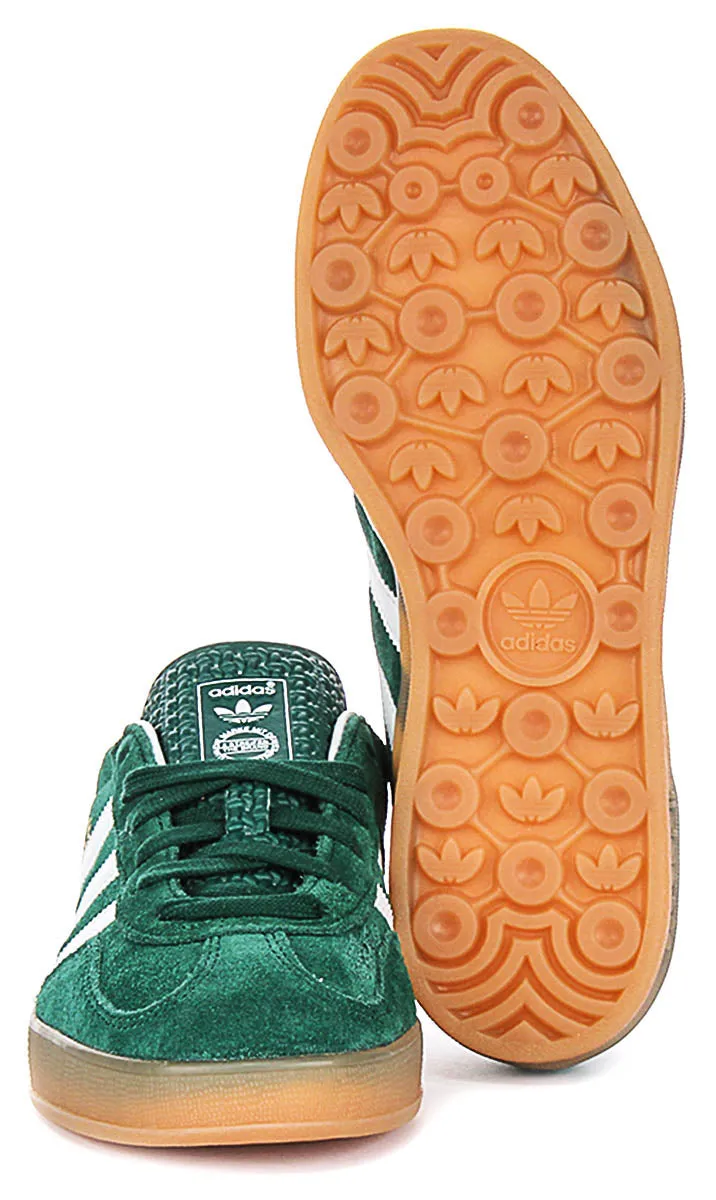 Adidas Gazelle Indoor In Green Gum Sole