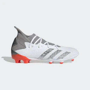 adidas Predator Freak 3 FG Firm Ground Boots White/Iron/Red