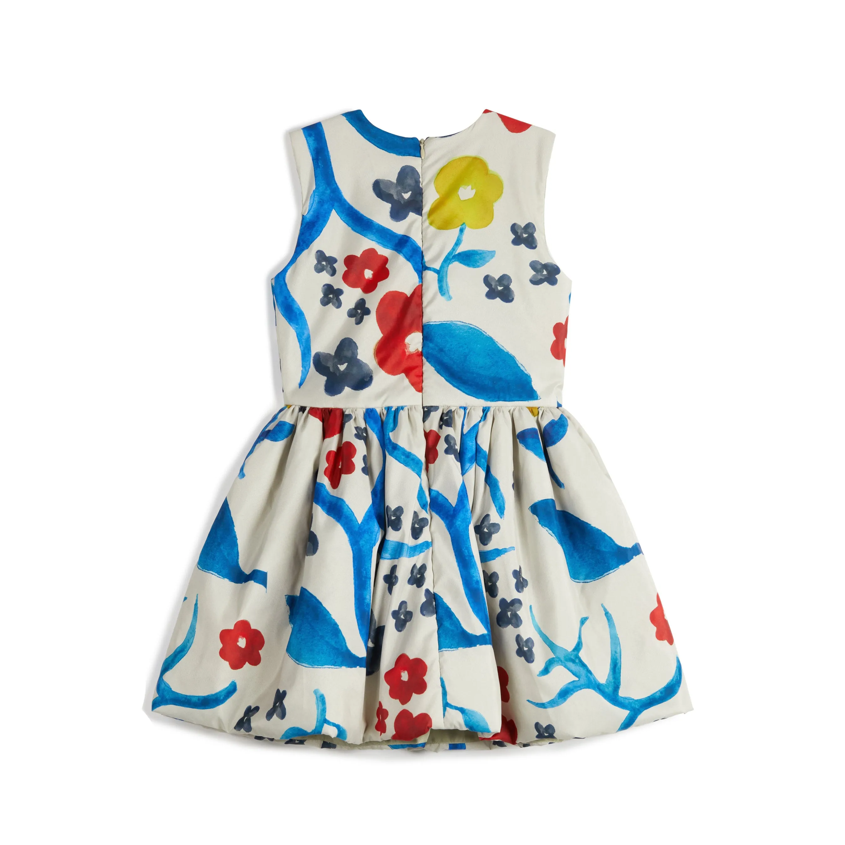 Adriana Abstract Floral Print Full Skirt Dress