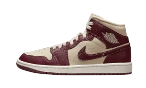 Air Jordan 1 Mid Split Beach Cherrywood Red