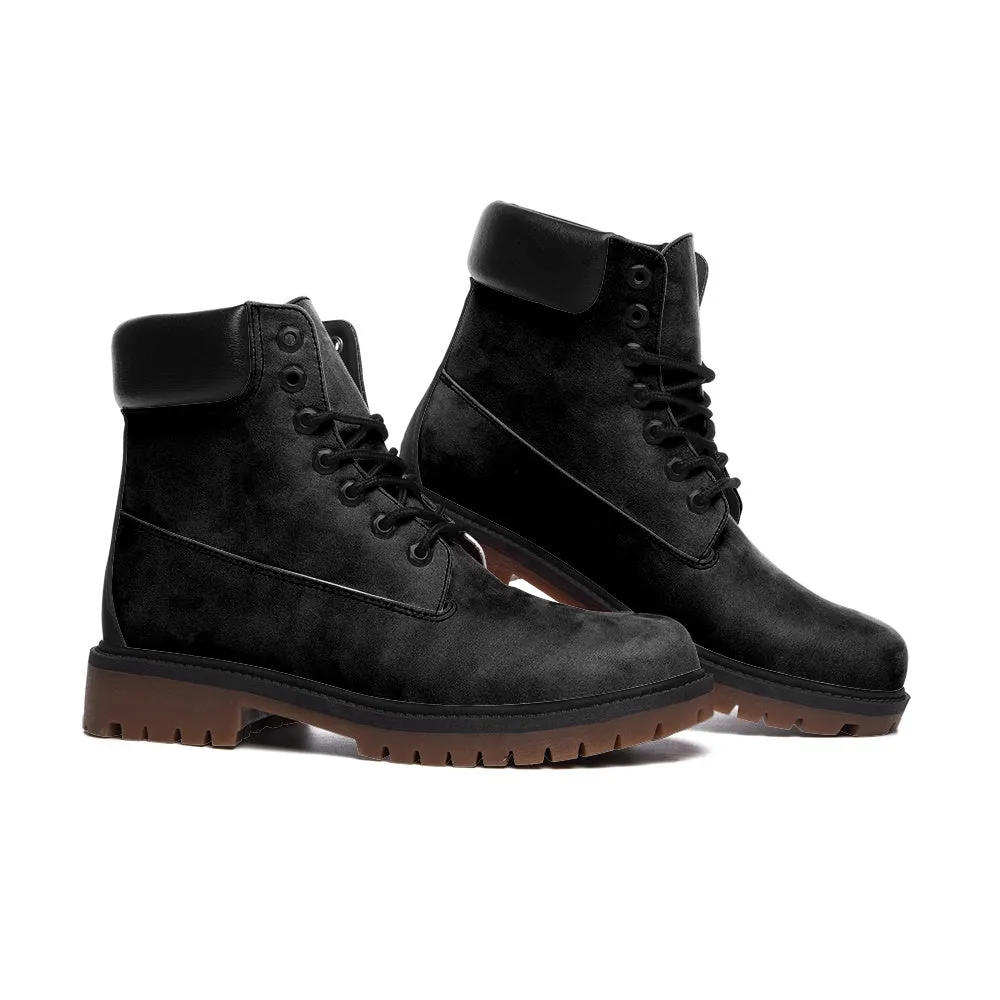 All Black Suede Boots