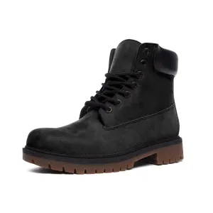 All Black Suede Boots