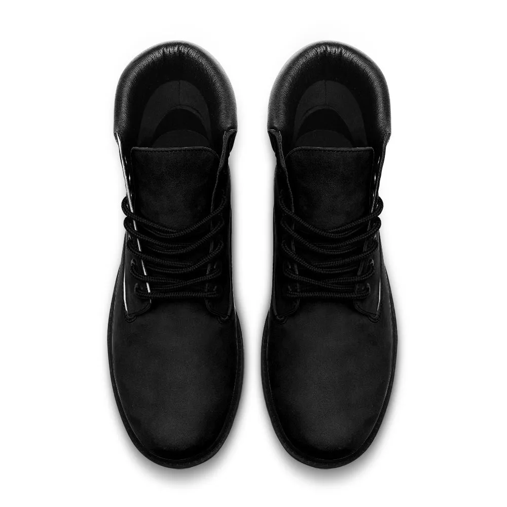 All Black Suede Boots