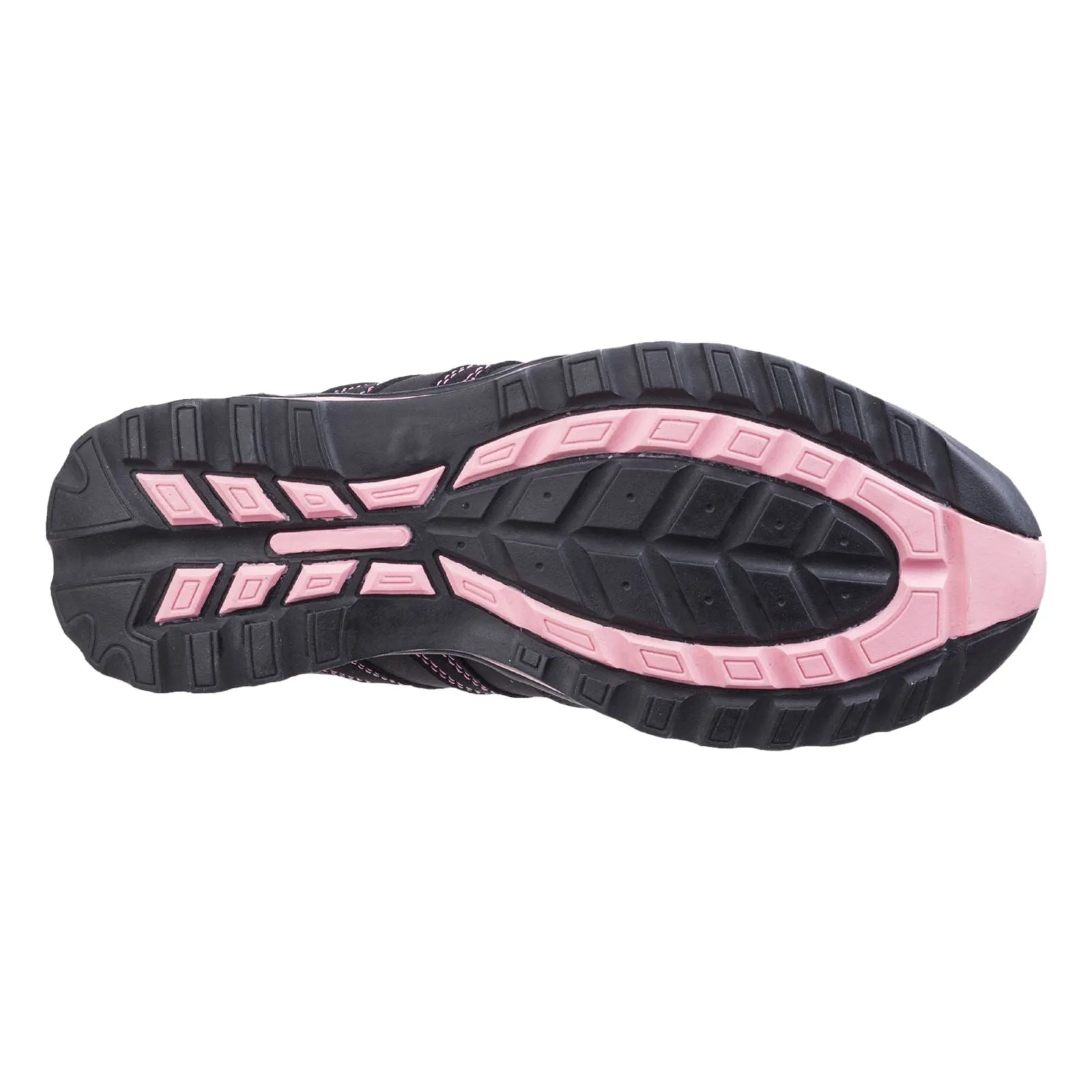 Amblers Safety FS47 Leather Women's Black/Pink Safety Trainers