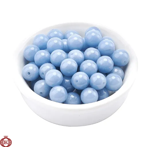 Angelite Beads Smooth Round