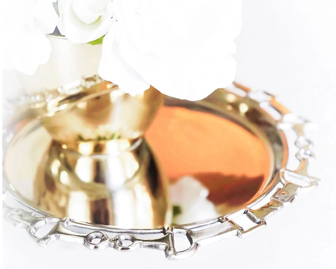 Arthur Court Equestrian Round Serving Tray