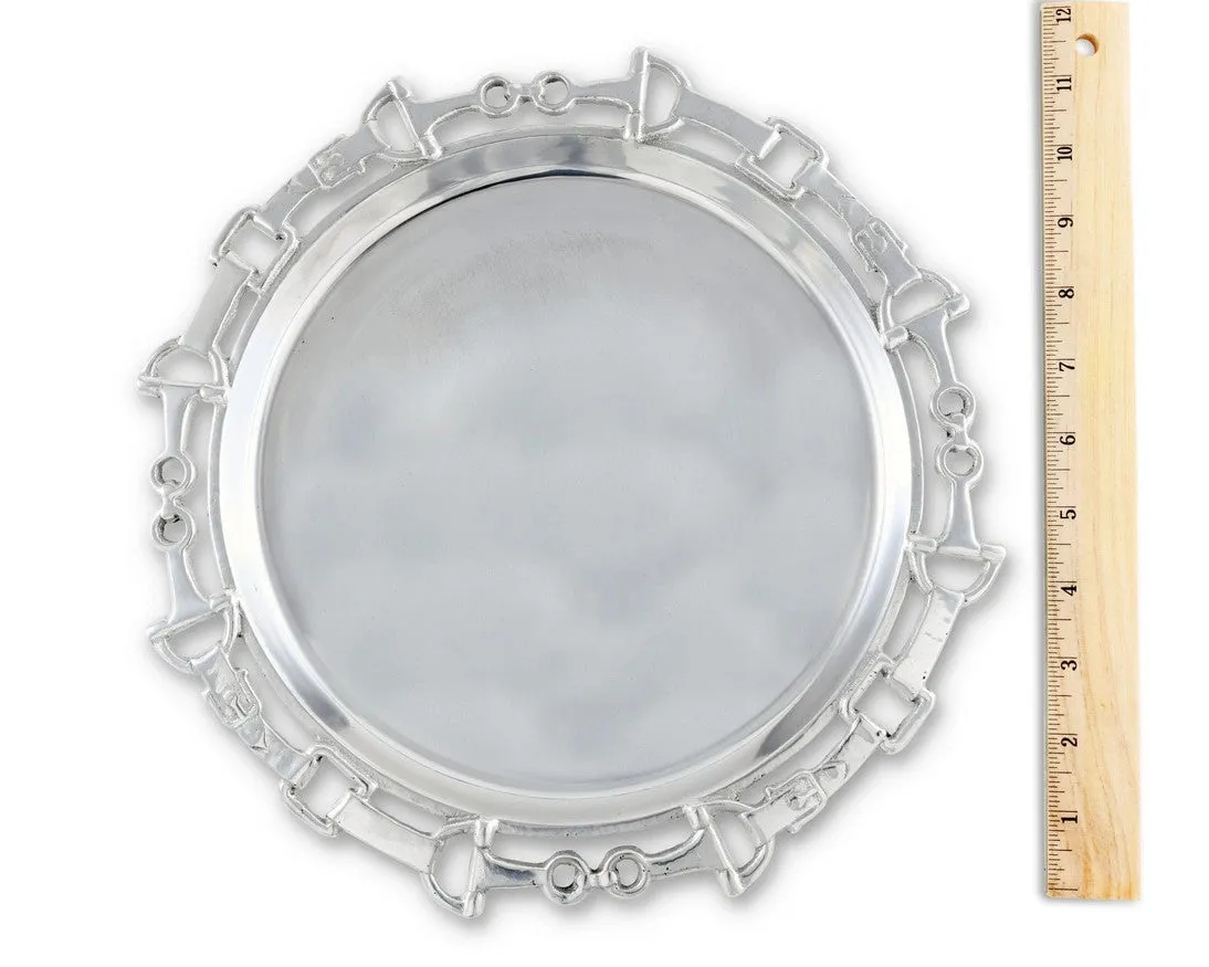 Arthur Court Equestrian Round Serving Tray