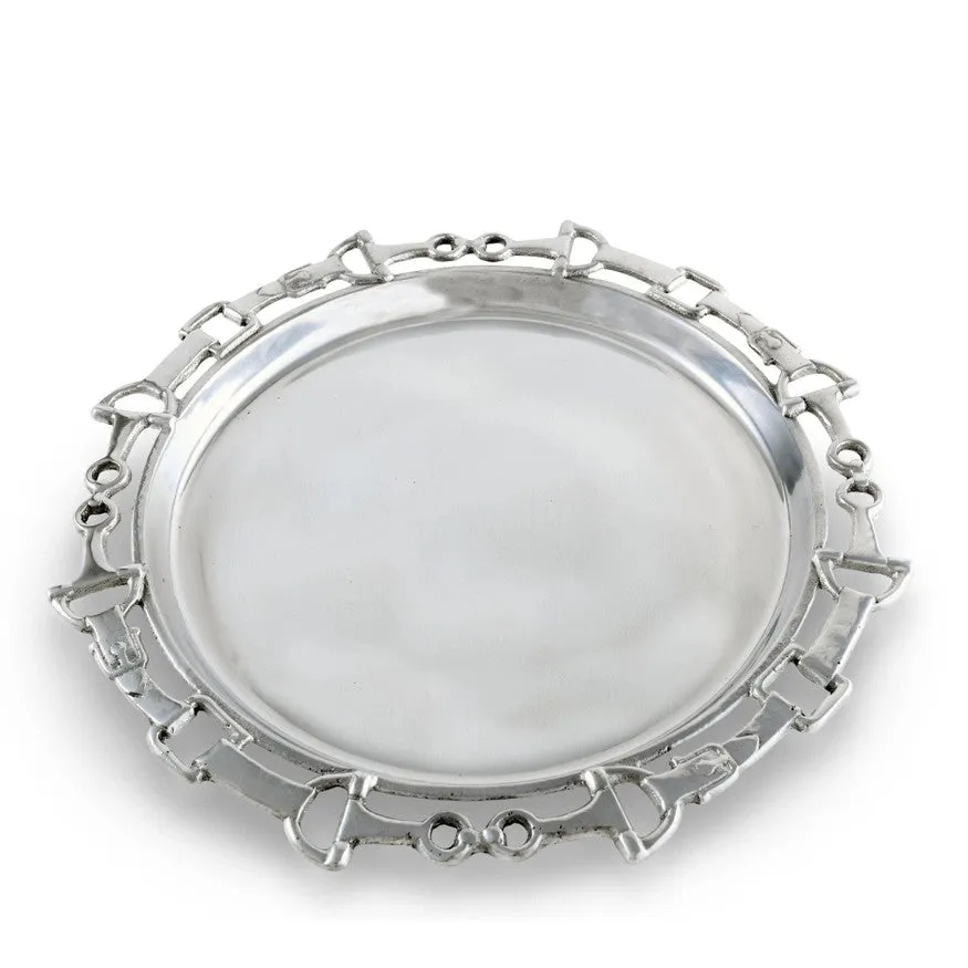 Arthur Court Equestrian Round Serving Tray