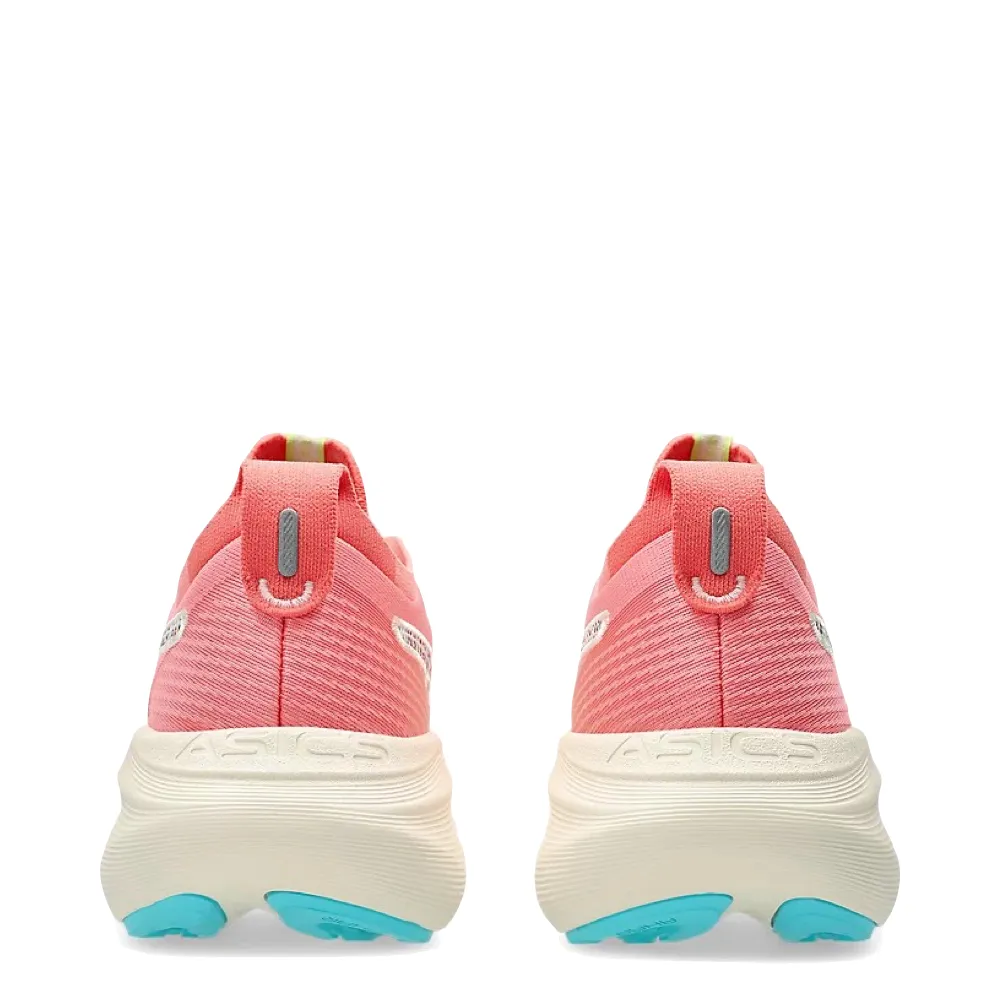 Asics Women's Gel-Nimbus 27 TR Sneaker in Nature Bathing/Guava
