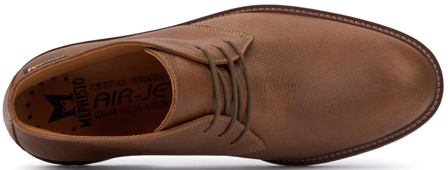 'Berto' men's lace-up boot - Light brown