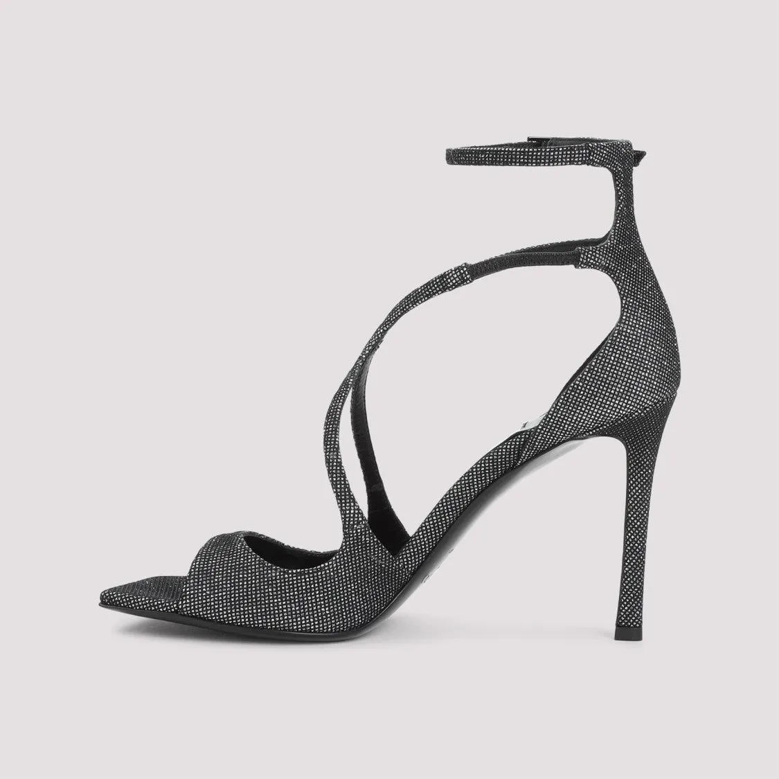 Black Mesh Sandals