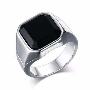 Black Stone Ring