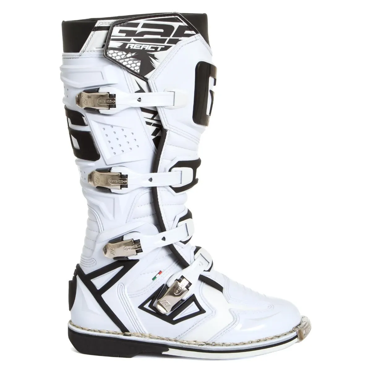 Bota de Moto Mx G-React Goodyear Blanca Gaerne