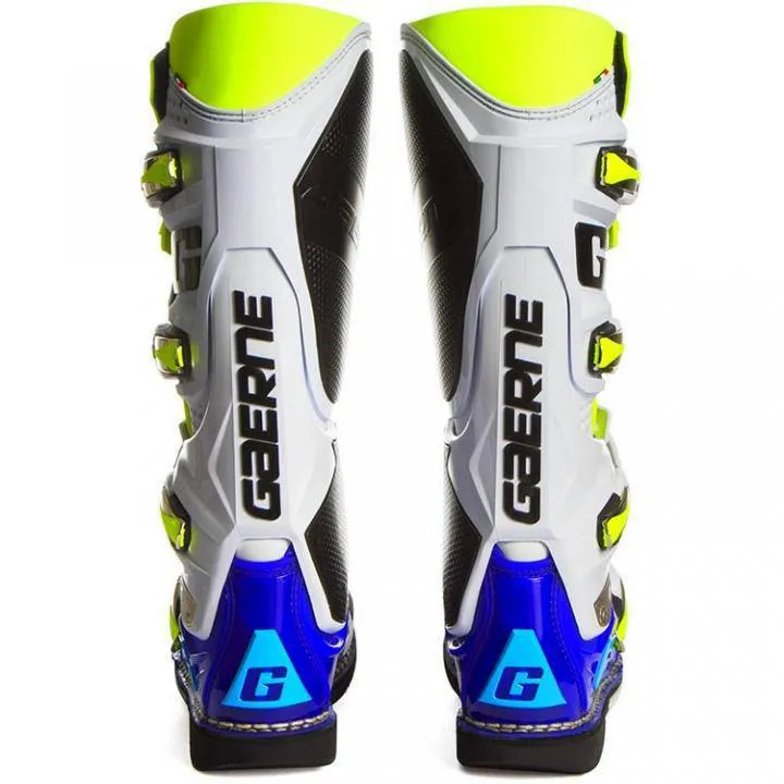 Botas de Moto Sg-12 Azul Blanco Fluor Gaerne