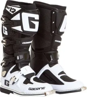 Botas de Moto Sg-12 Blanco Negro Gaerne