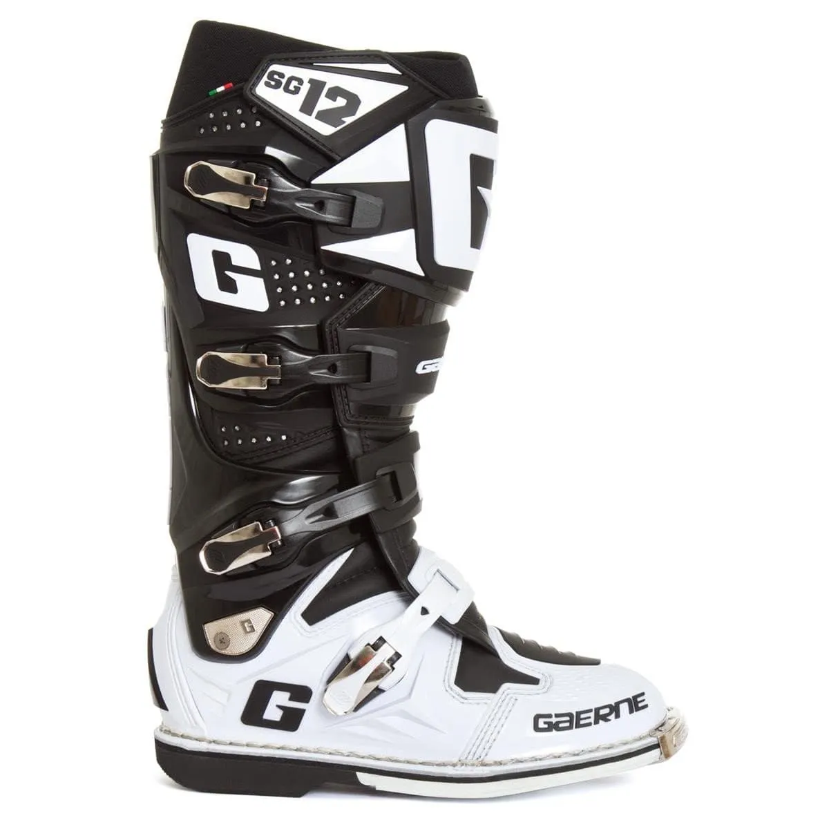 Botas de Moto Sg-12 Blanco Negro Gaerne