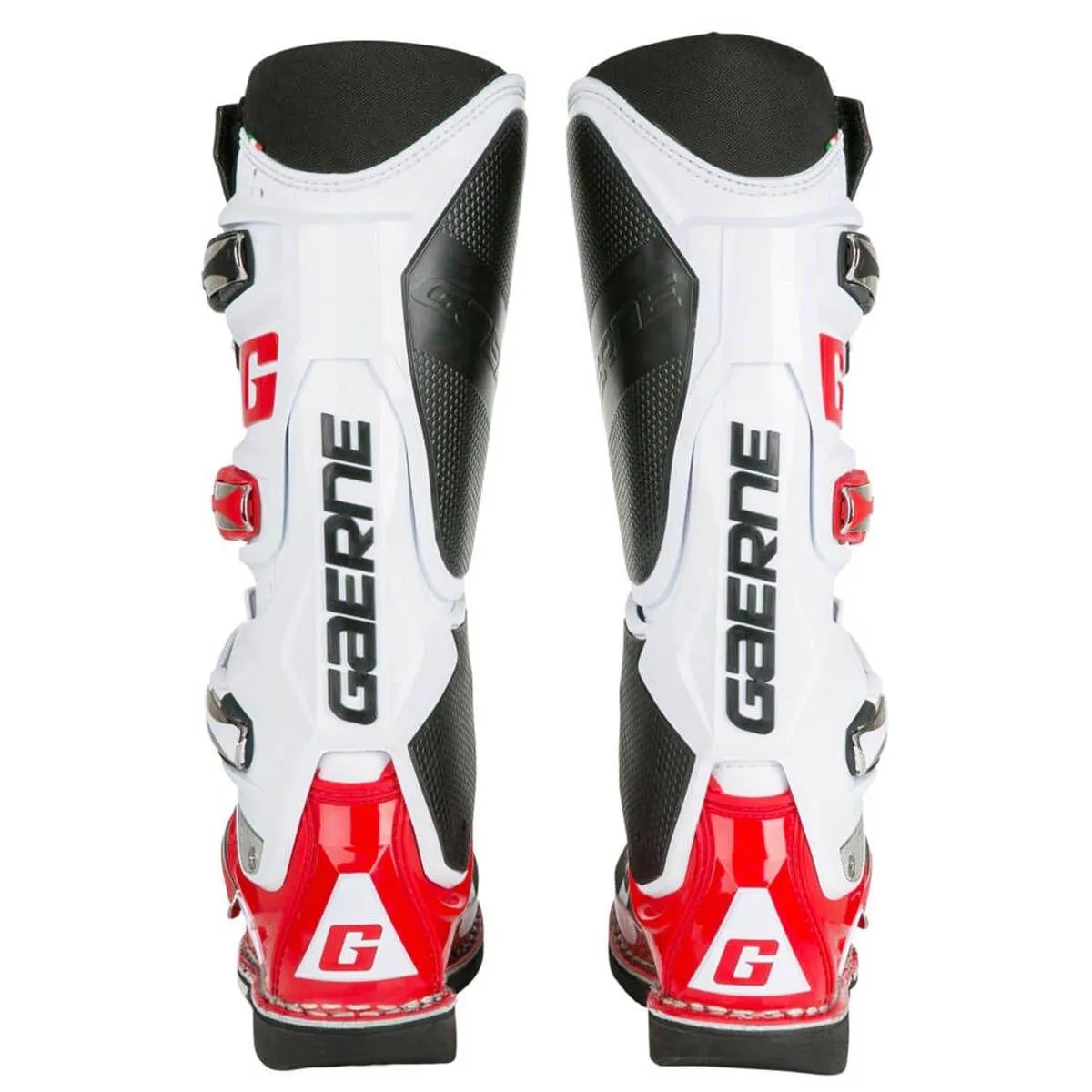 Botas de Moto Sg-12 Blanco Negro Rojo Gaerne