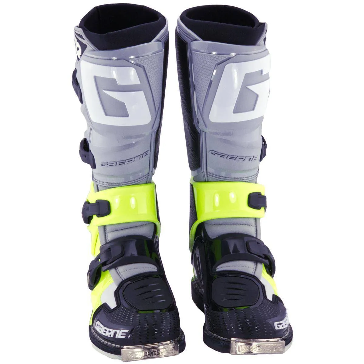 Botas de Moto Sg-12 Gris Amarillo Negro Gaerne
