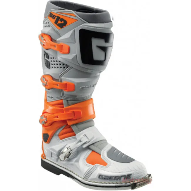 Botas de Moto Sg-12 Naranjo Gris Gaerne