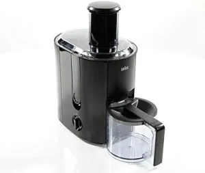Braun MultiQuick 3 J300 Spin Juicer – 800W Power, 2L Pulp Container, Anti-Drip System (Black/Stainless Steel)