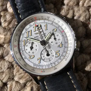 Breitling Navitimer TwinSixty 2 A39022.1 Stainless Steel Silver Dial Automatic Wristwatch