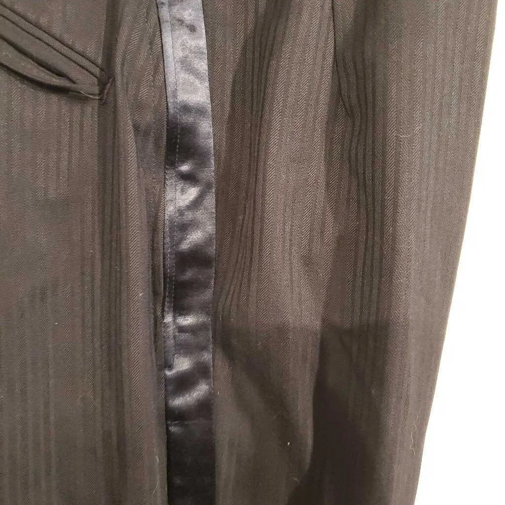 Carl Meyers Navy Striped Formal Jods W:28
