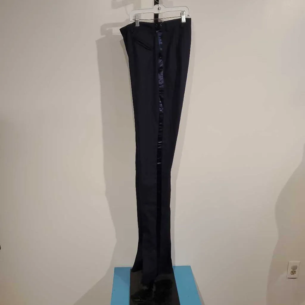 Carl Meyers Navy Striped Formal Jods W:28