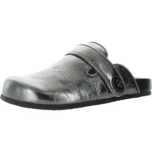 Coach Womens Anthracite Metallic  Clogs