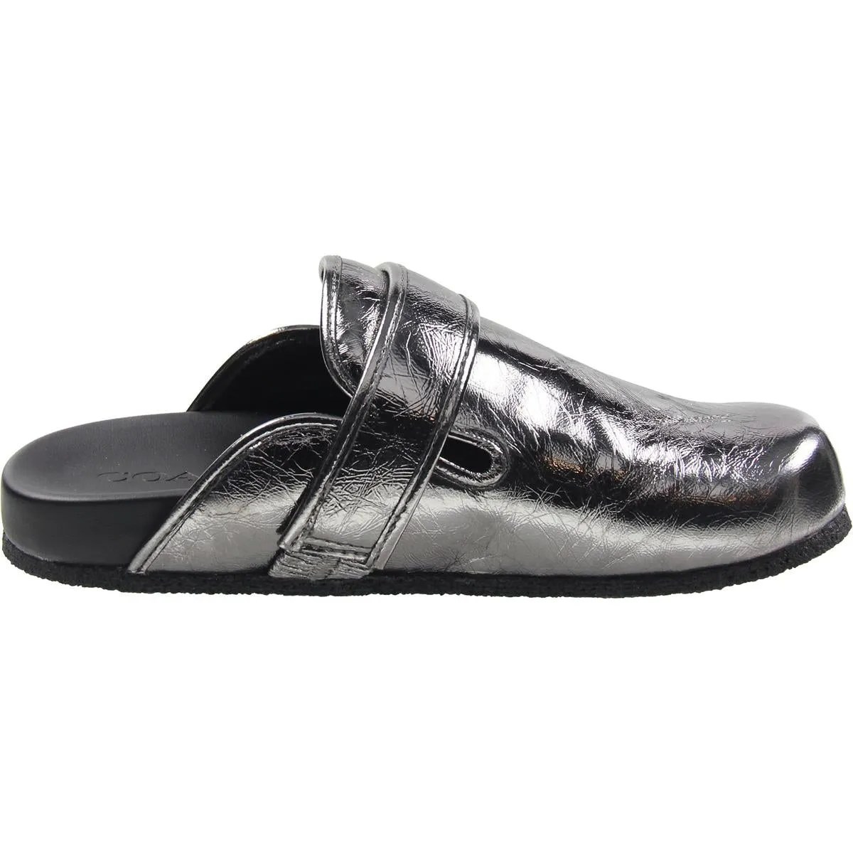 Coach Womens Anthracite Metallic  Clogs