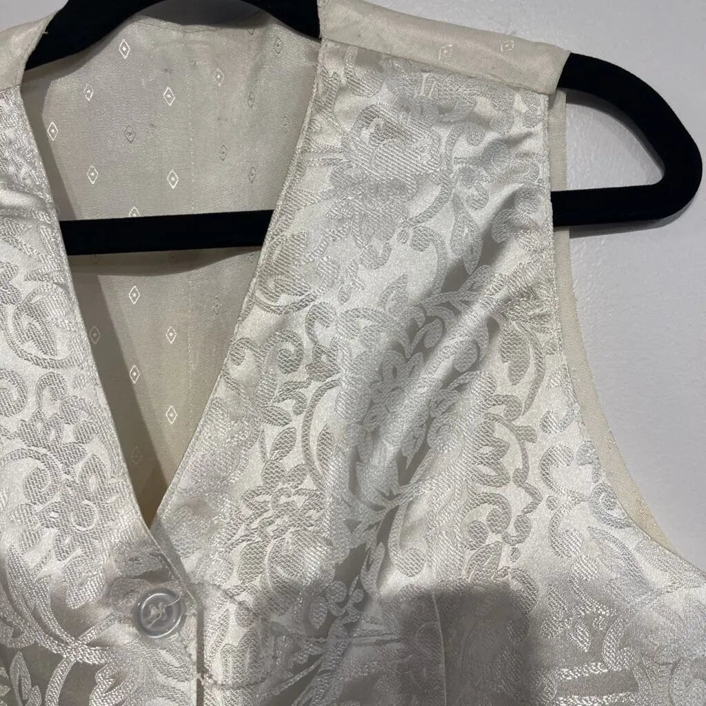 Custom Cream Paisley Vest