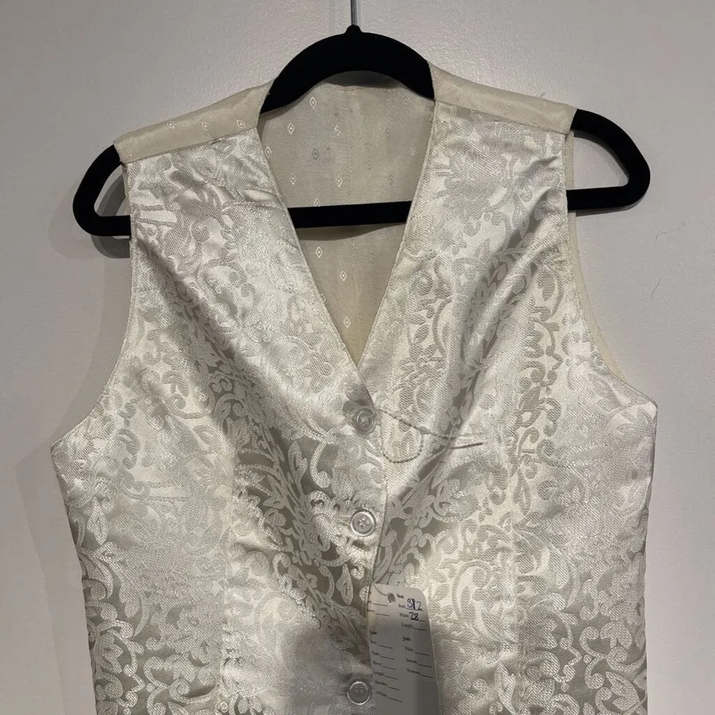 Custom Cream Paisley Vest