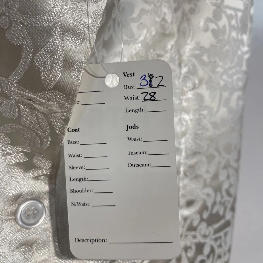 Custom Cream Paisley Vest