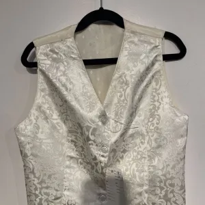 Custom Cream Paisley Vest