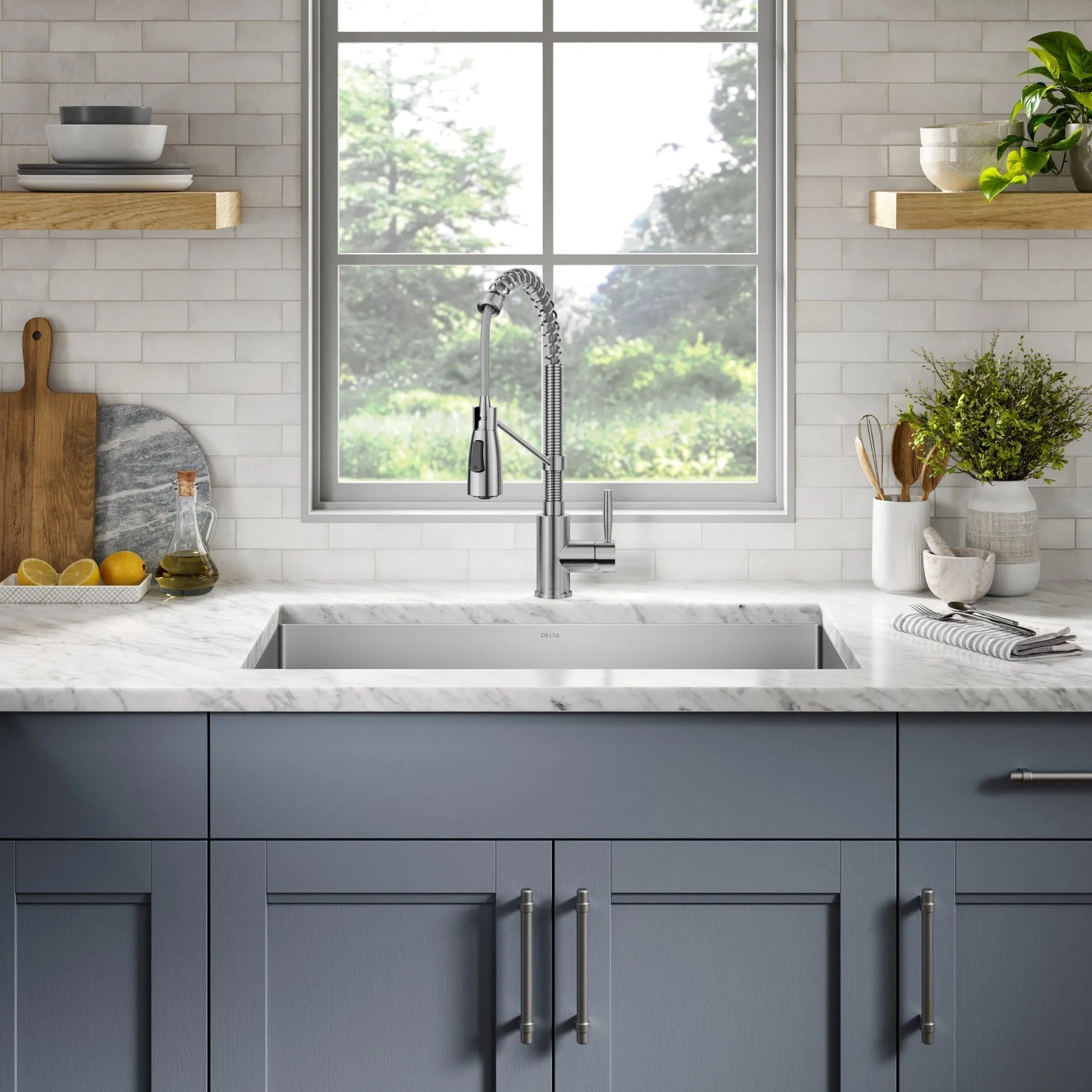 Delta 32” Undermount 16 Gauge Kitchen Sink with 18” Kitchen Faucet