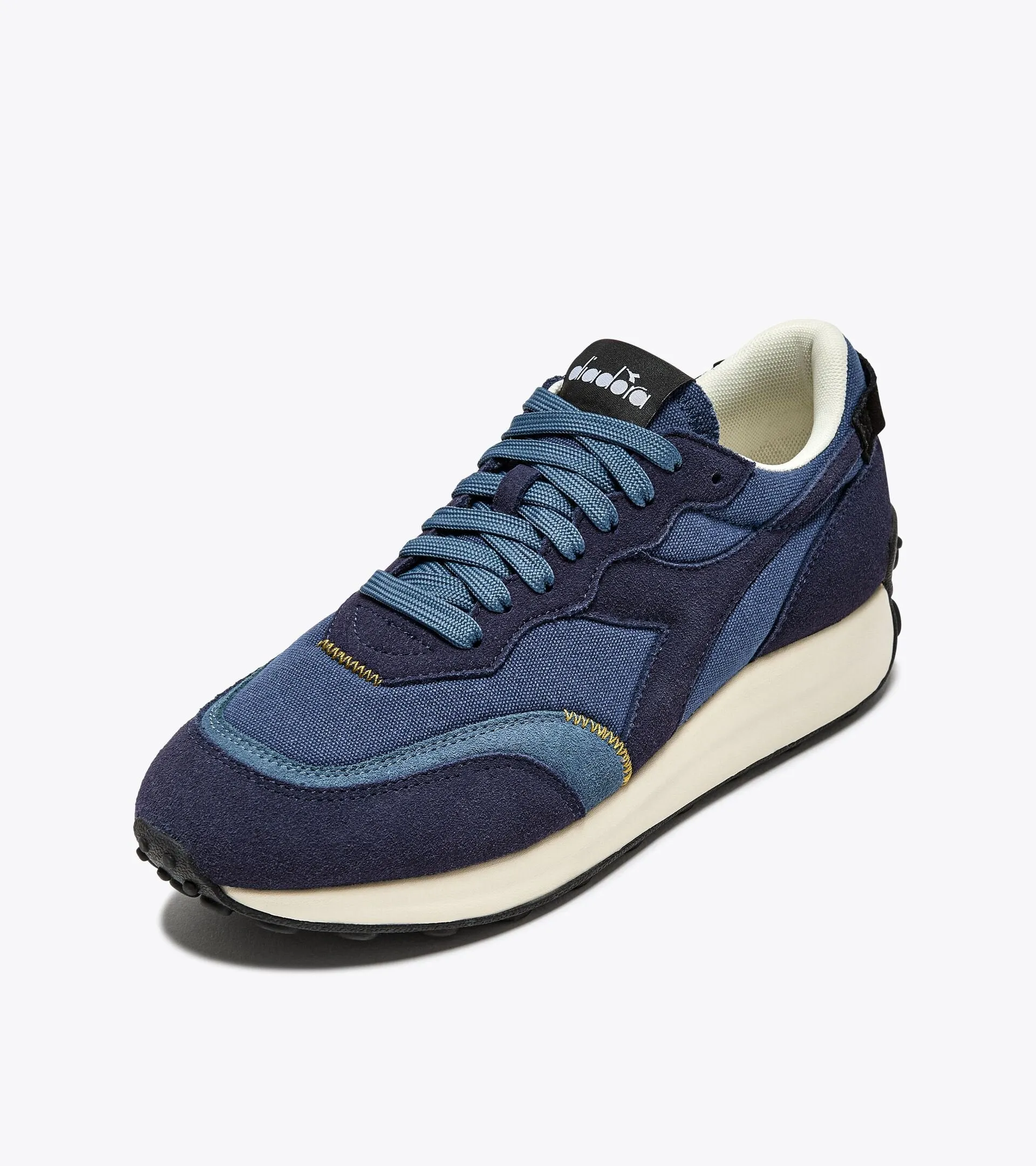 Diadora Race Suede SW Trainers Dark Blue/Faded Denim