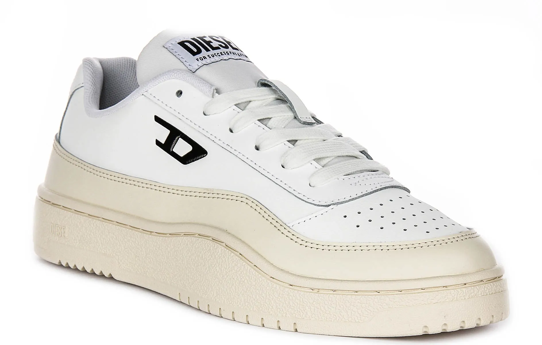 Diesel Tracker Low In White Black For Men