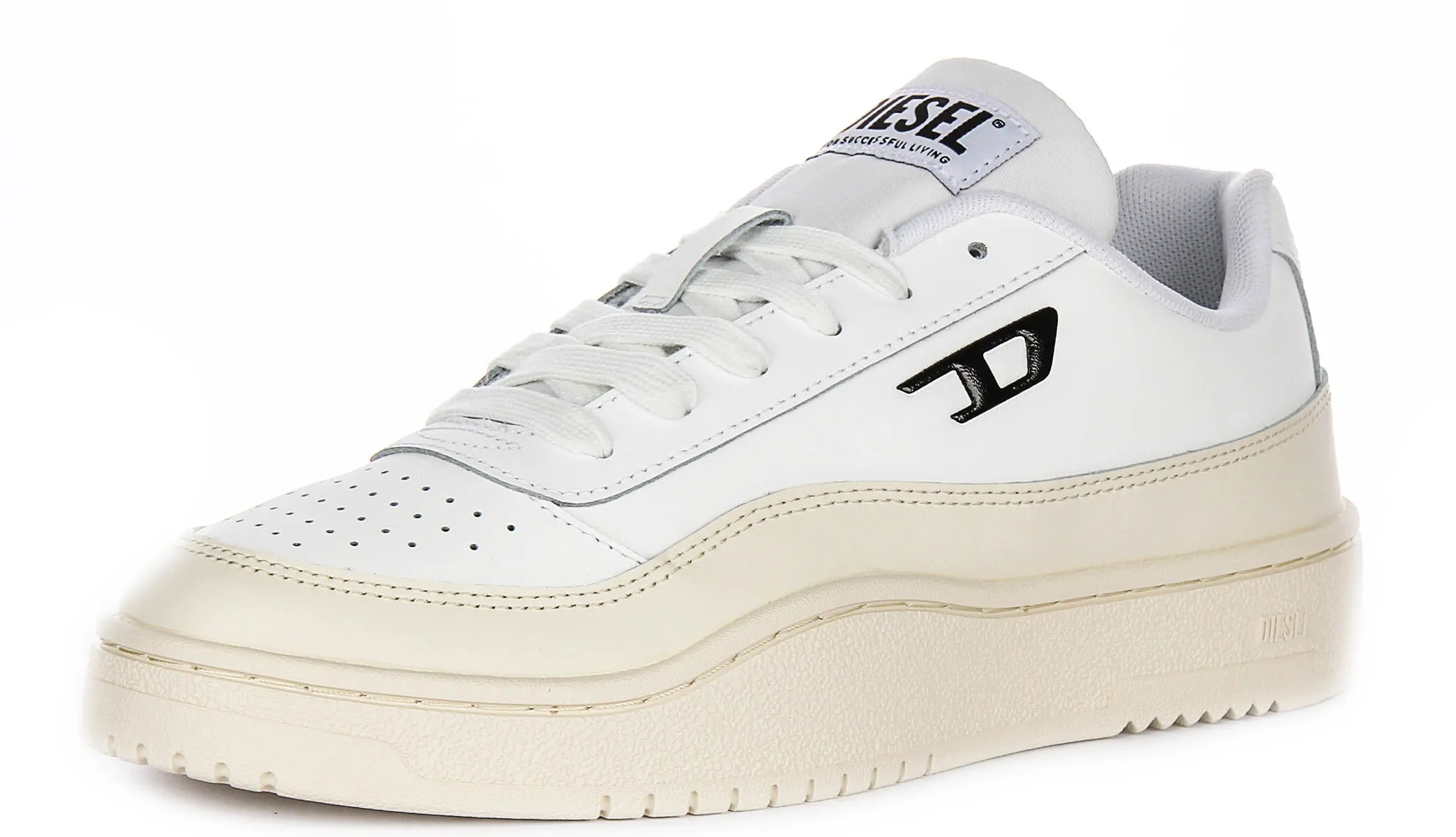 Diesel Tracker Low In White Black For Men