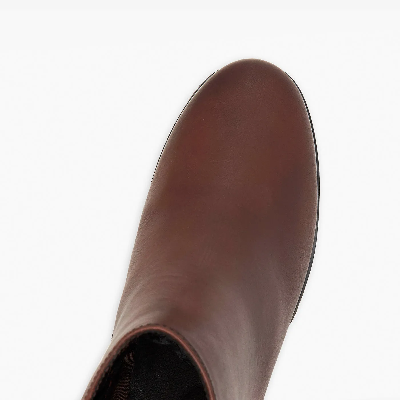 Dyed Leather Ankle Boots