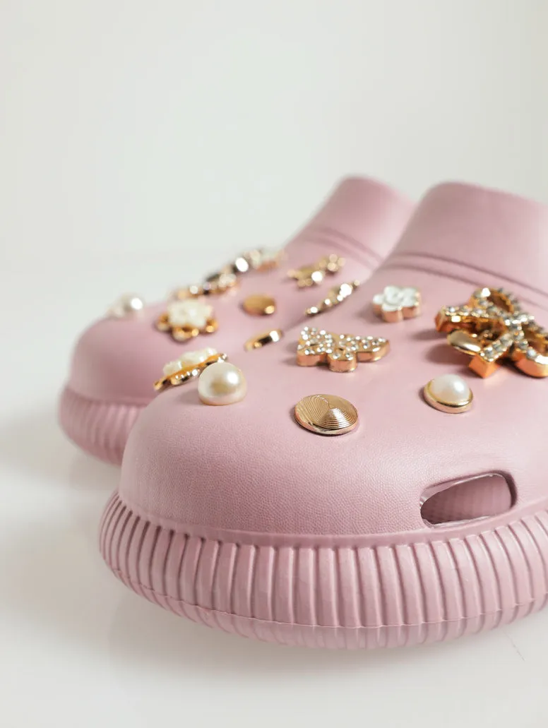 Embellished Bumper - Dusty Pink