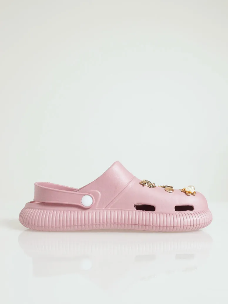 Embellished Bumper - Dusty Pink