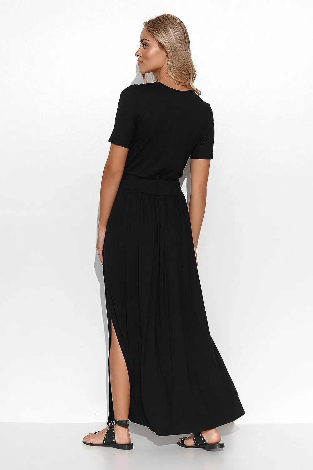 Envelope Neckline Hourglass Maxi Dress